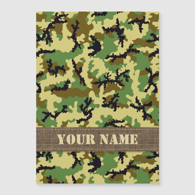 Waldtarnung Magnetkarte (Vorderseite)