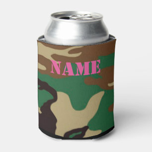 Waldtarnung ~ personalisierter Name/Initialen Dosenkühler