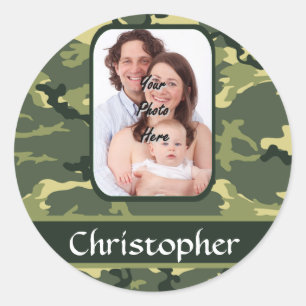 Waldtarnung Runder Aufkleber