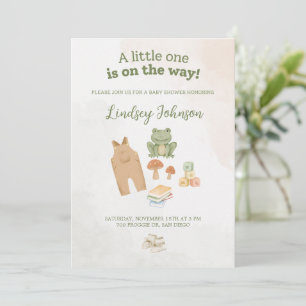 Waldthemen-Baby-Party Einladung