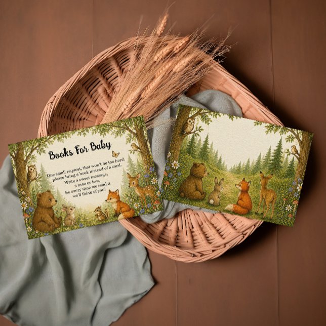 Waldtier-Bücher für Babys Begleitkarte (Von Creator hochgeladen)