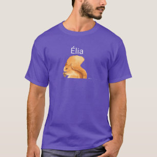 Waldtier Eichhörnchen mit Namen Lia Retro T-Shirt