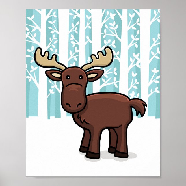 Waldtier Elch Poster (Vorne)