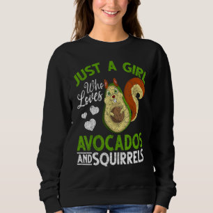 Waldtier nur ein Mädchen, das Avocados und S Liebe Sweatshirt