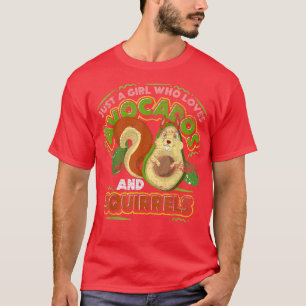 Waldtier nur ein Mädchen, das Avocados und S Liebe T-Shirt