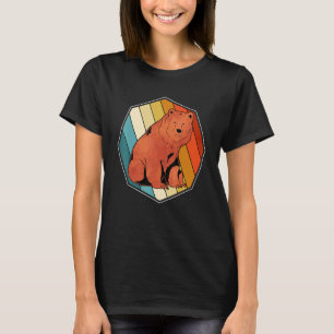 Waldtier Wildtiere Braunbär Retro-Bär 1 T-Shirt