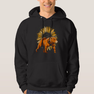 Waldtierart Sonnenblumenbraun Bär Vintag Hoodie
