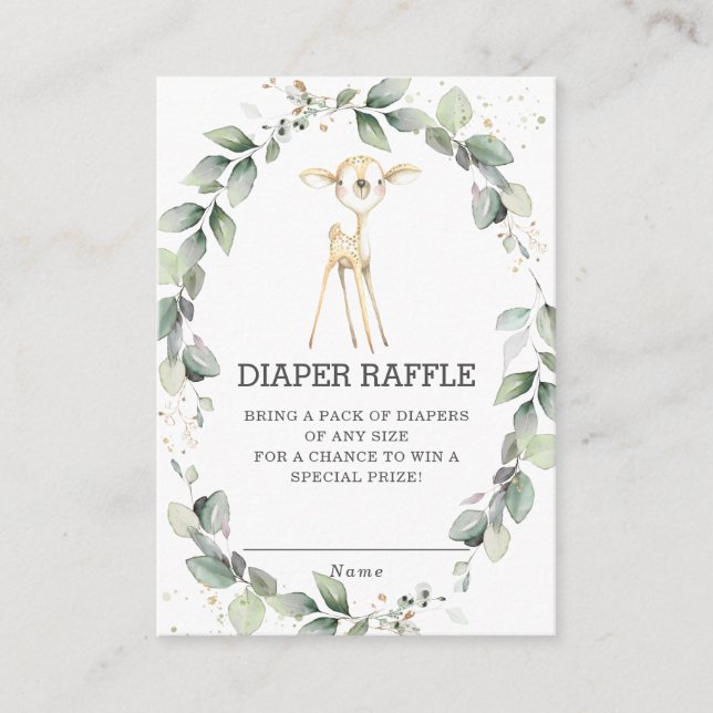 Waldtierbaumrudel Begleitkarte (Vorderseite)