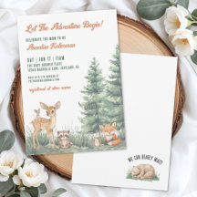 Waldtiere-Abenteuer-Baby-Party