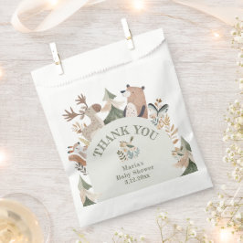 Waldtiere Arch Baby Dusche Danke Geschenktütchen