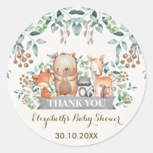 Waldtiere aus Wäldern Vielen Dank für Ihre Sticker