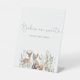 Waldtiere Baby Dusche Leckerei Sockelschild