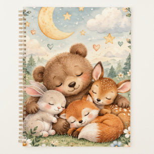 Waldtiere Baby Notizbuch Süßer Bär Hase F Planer