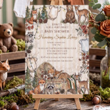 Waldtiere-Baby-Party