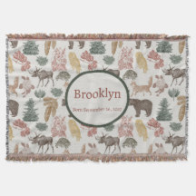 Waldtiere Baby- Rustikale Bären, Füchse, Schale