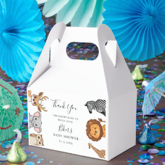 Waldtiere Baby Shower Geschenkschachtel