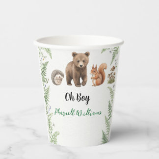 Waldtiere Baby Shower Pappbecher