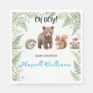 Waldtiere Baby Shower Party Servietten