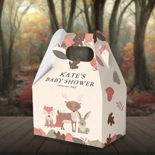 Waldtiere-Baby-Shower-Willkommen Geschenkschachtel