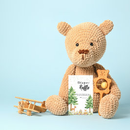 Waldtiere Babydusche-Windelraffinerie Begleitkarte