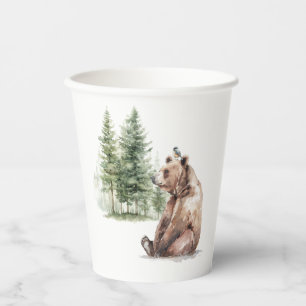 Waldtiere   Bear Baby Dusche Pappbecher