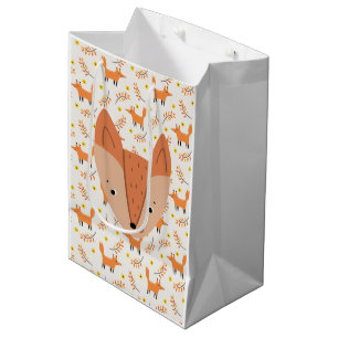 Waldtiere Boho Design Fox Mittlere Geschenktüte