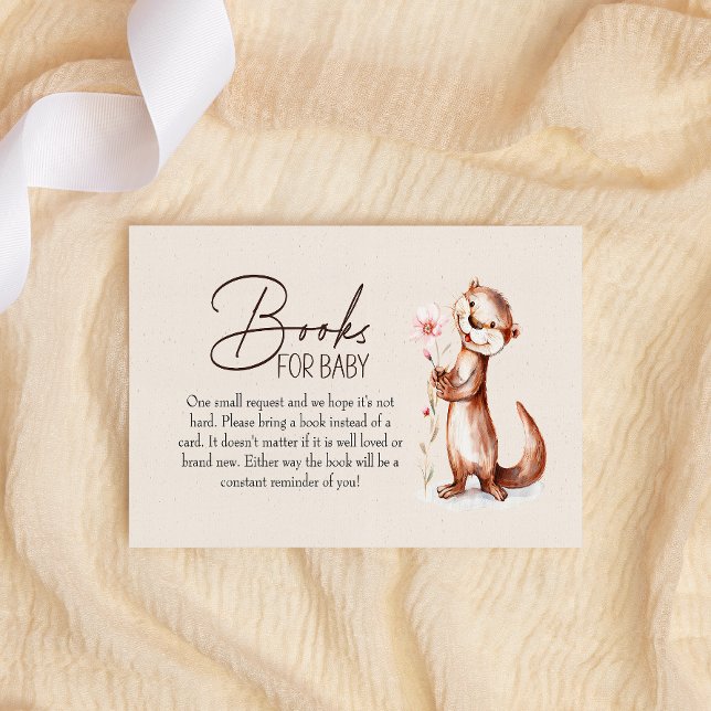 Waldtiere Bücher für Babydusche Mitteilungskarte (Von Creator hochgeladen)