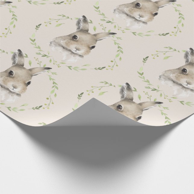 Waldtiere Bunny Rabbit Geschenkpapier (Ecke)