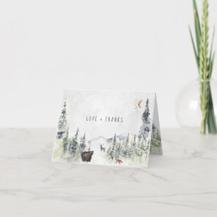 Waldtiere   Danke für die Wald-Babyparty