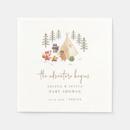 Waldtiere Das Abenteuer beginnt mit der Kinderdusc Serviette