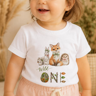 Waldtiere Ein Baby 1. Geburtstags-Shirt  T-shirt
