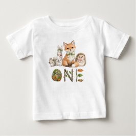 Waldtiere Ein Baby 1. Geburtstags-Shirt  T-shirt
