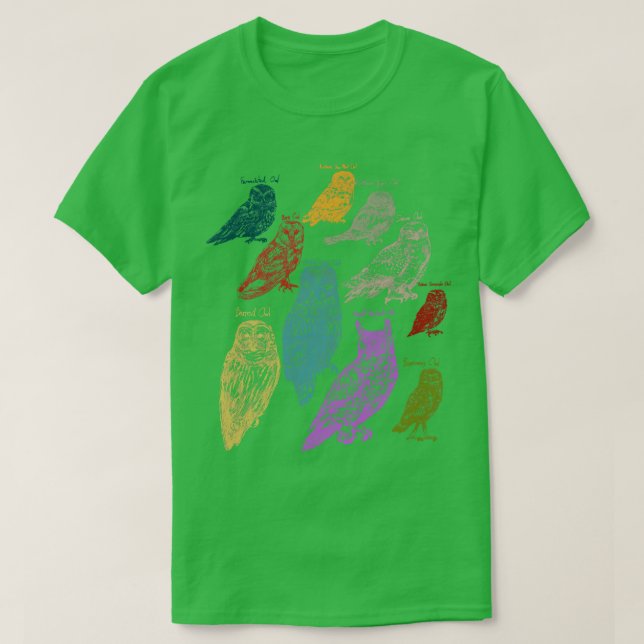 Waldtiere Einheimische Vogelscheuchen T-Shirt (Design vorne)