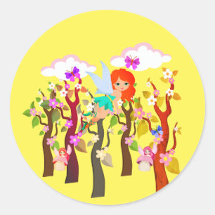 Waldtiere, essbare Zuckerguss Runder Aufkleber