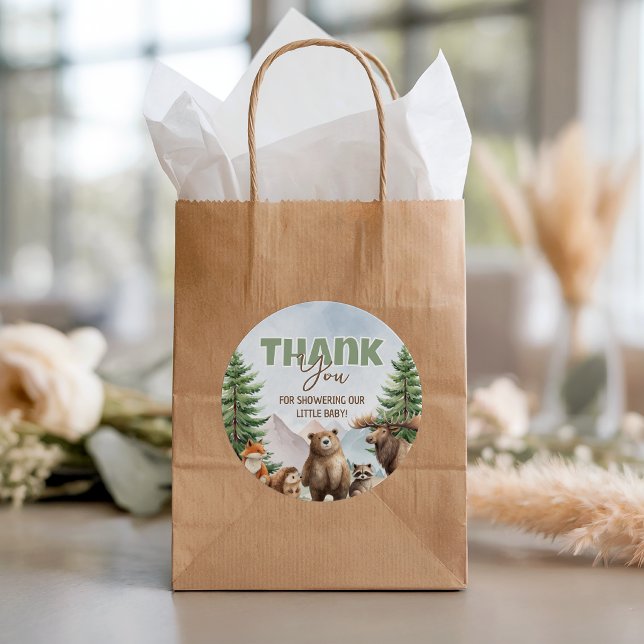 Waldtiere Favor Danke-Tag Geschenkanhänger (Von Creator hochgeladen)
