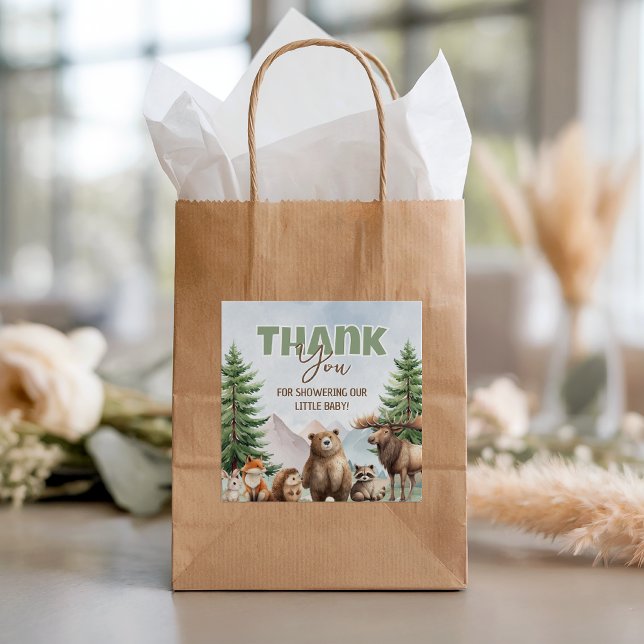 Waldtiere Favor Danke-Tag Geschenkanhänger (Von Creator hochgeladen)