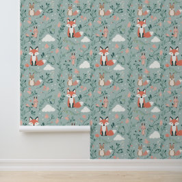 Waldtiere Fox Forest Peel and Stick Tapete