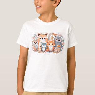 Waldtiere - Fox und Owl T-Shirt