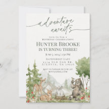 Waldtiere Geburtstagsparty Woodsy