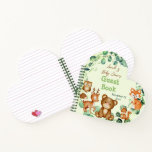Waldtiere Grüne Eukalyptus Gästebuch Notizbuch<br><div class="desc">In meiner Kollektion oder in anderen modernen Themen zum Thema Babydusche und Geburtstag findest du das passende Angebot in meinem Shop. Wenn Sie nach etwas ungewöhnlichem suchen,  können Sie uns einfach eine Nachricht schicken</div>