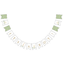 Waldtiere Grünpflanzen Es ist eine Kinderdusche Wimpelkette