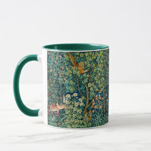 WALDTIERE Hares, Pheasant Bird, grüne Blüte Tasse