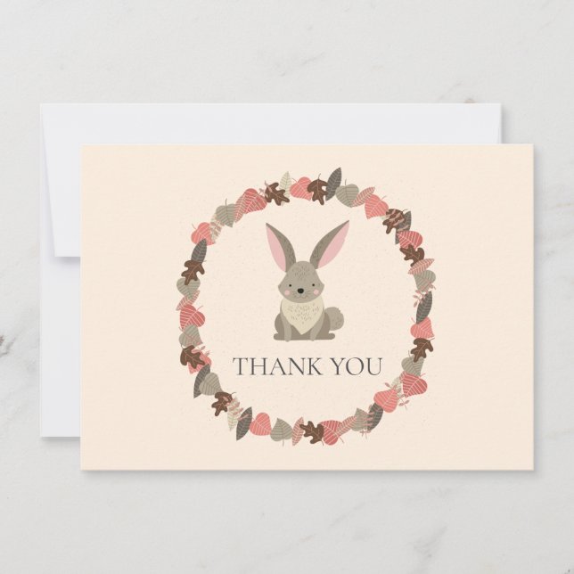 Waldtiere Hase Danke (Vorderseite)