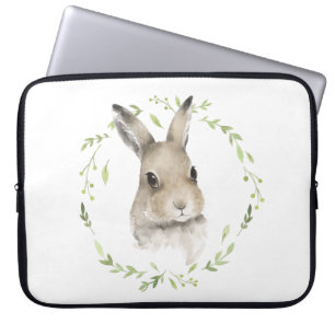 Waldtiere Hase Name Wasserfarbe Laptopschutzhülle
