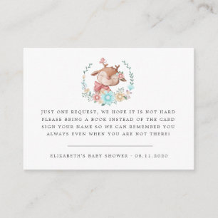 Waldtiere Hirschbaby-Dusche Begleitkarte