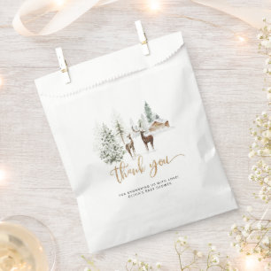 Waldtiere Hirsche Dusche danke Geschenktütchen