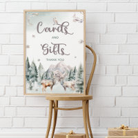 Waldtiere Hirsche Winterkarten und Geschenke