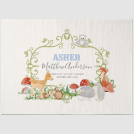 Waldtiere Hirschfocken-Igel Geburtsstände Seidenpapier