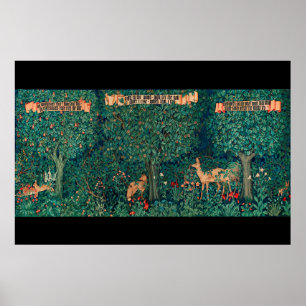 Waldtiere, Hirschkühe, digitale Bearbeitung von W. Poster