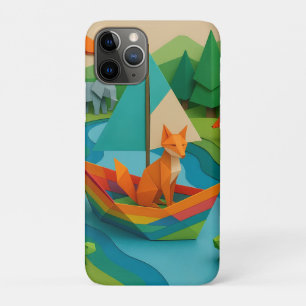 Waldtiere im Origami-Stil – Bunte Origami-Wildnis Case-Mate iPhone Hülle